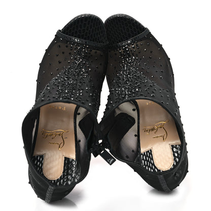 Christian Louboutin Calfskin Jurassic Rete Strass Illimiboot 100 Booties 39 Black 2 of 8