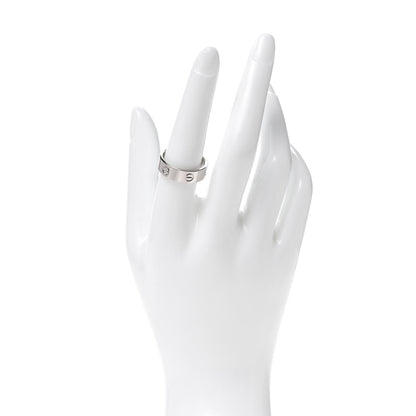 Cartier 18K White Gold 5.5mm LOVE Ring 57 8 2 of 4