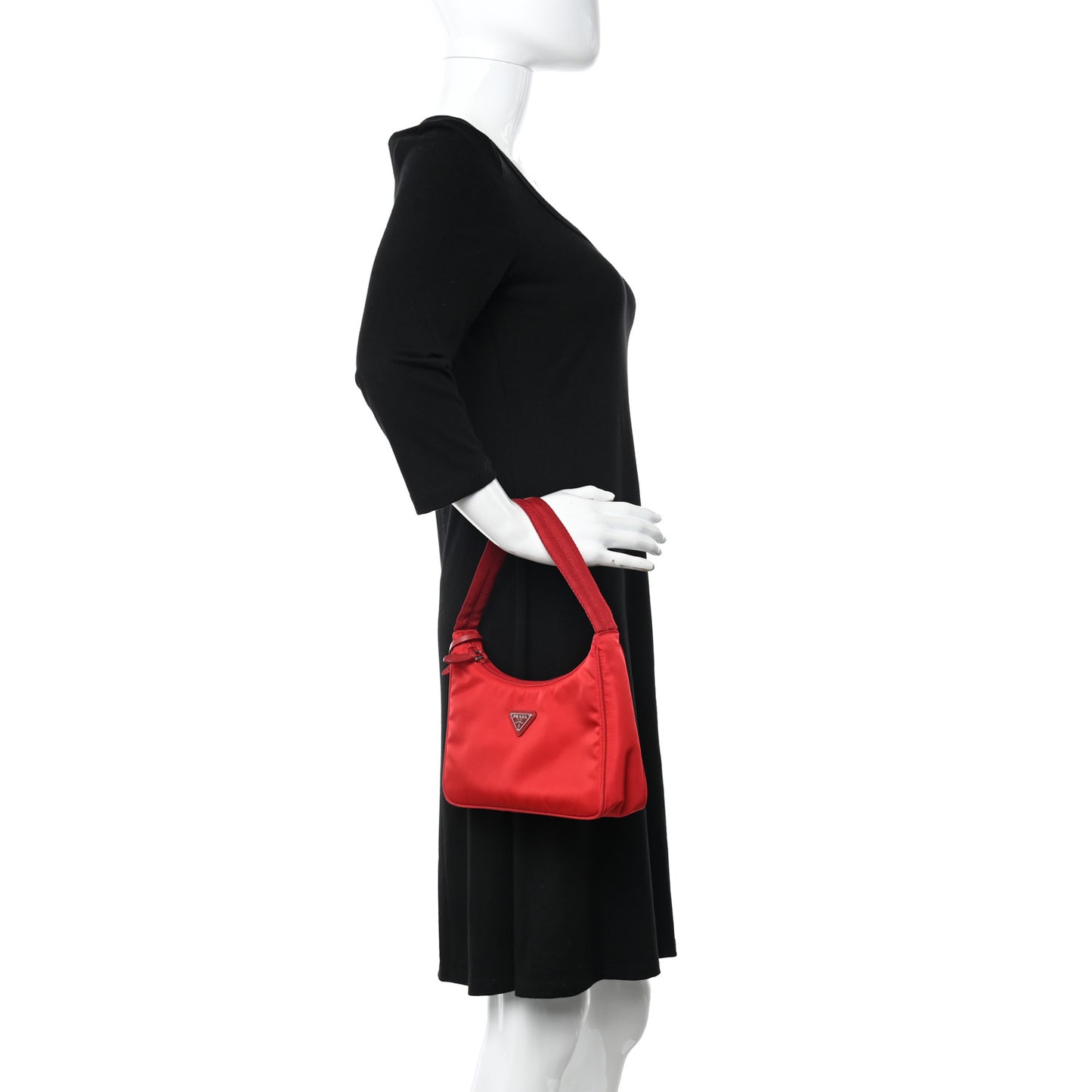 Tessuto Nylon Mini Re-Edition 2000 Bag Rosso