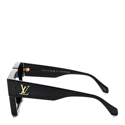 Louis Vuitton Acetate Cyclone Sunglasses Z1578E Black 3 of 8