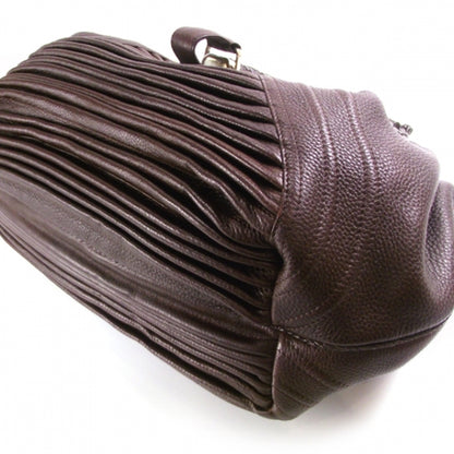 Fendi Leather Ribbed Spy Brown 5 of 11