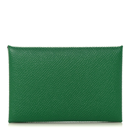 Hermes Epsom Calvi Card Case Cactus 1 of 8