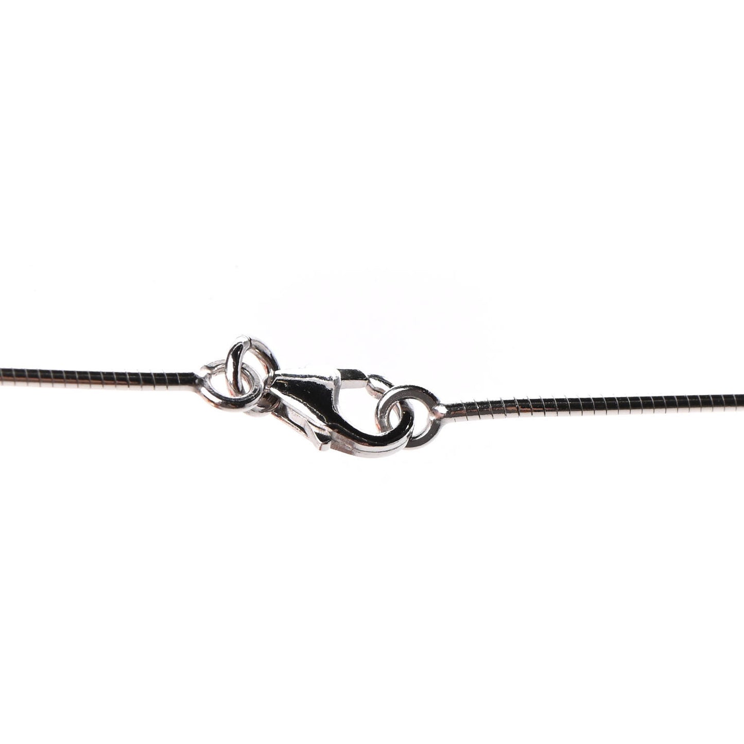 Lacquered Palladium Pop H Pendant Necklace Black