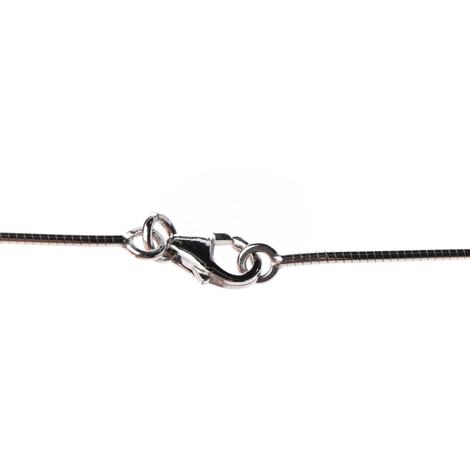 Hermes Lacquered Palladium Pop H Pendant Necklace Black 5 of 7