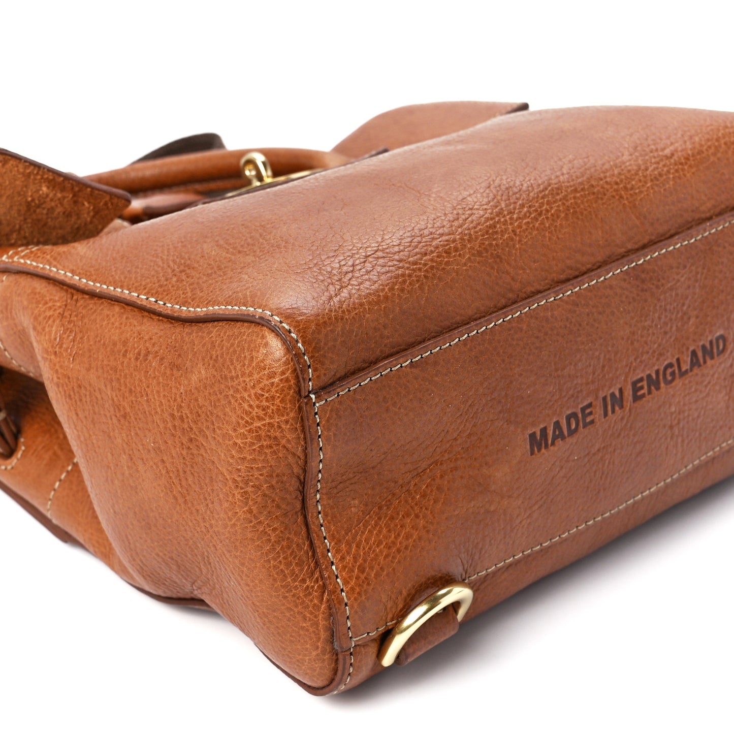 Natural Leather Cara Delevigne Convertible Satchel Oak