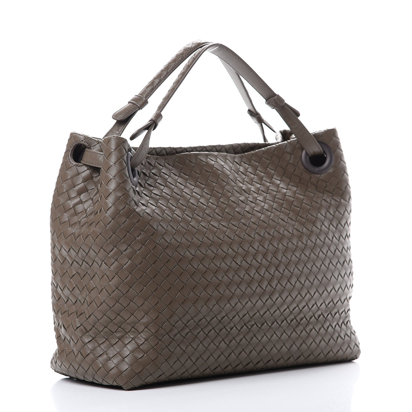 Nappa Intrecciato Medium Garda Bag Shadow