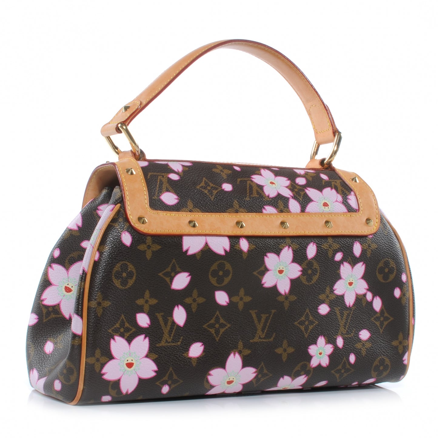 Monogram Cherry Blossom Sac Retro Bag Brown