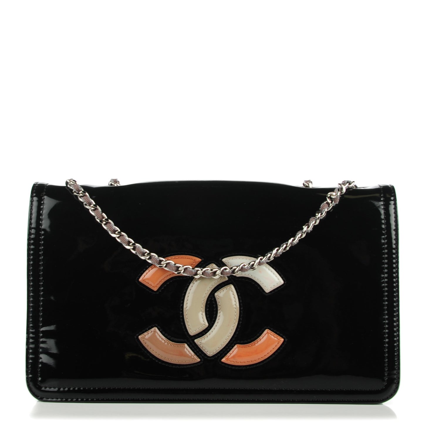 Vinyl Small Lipstick Flap Black