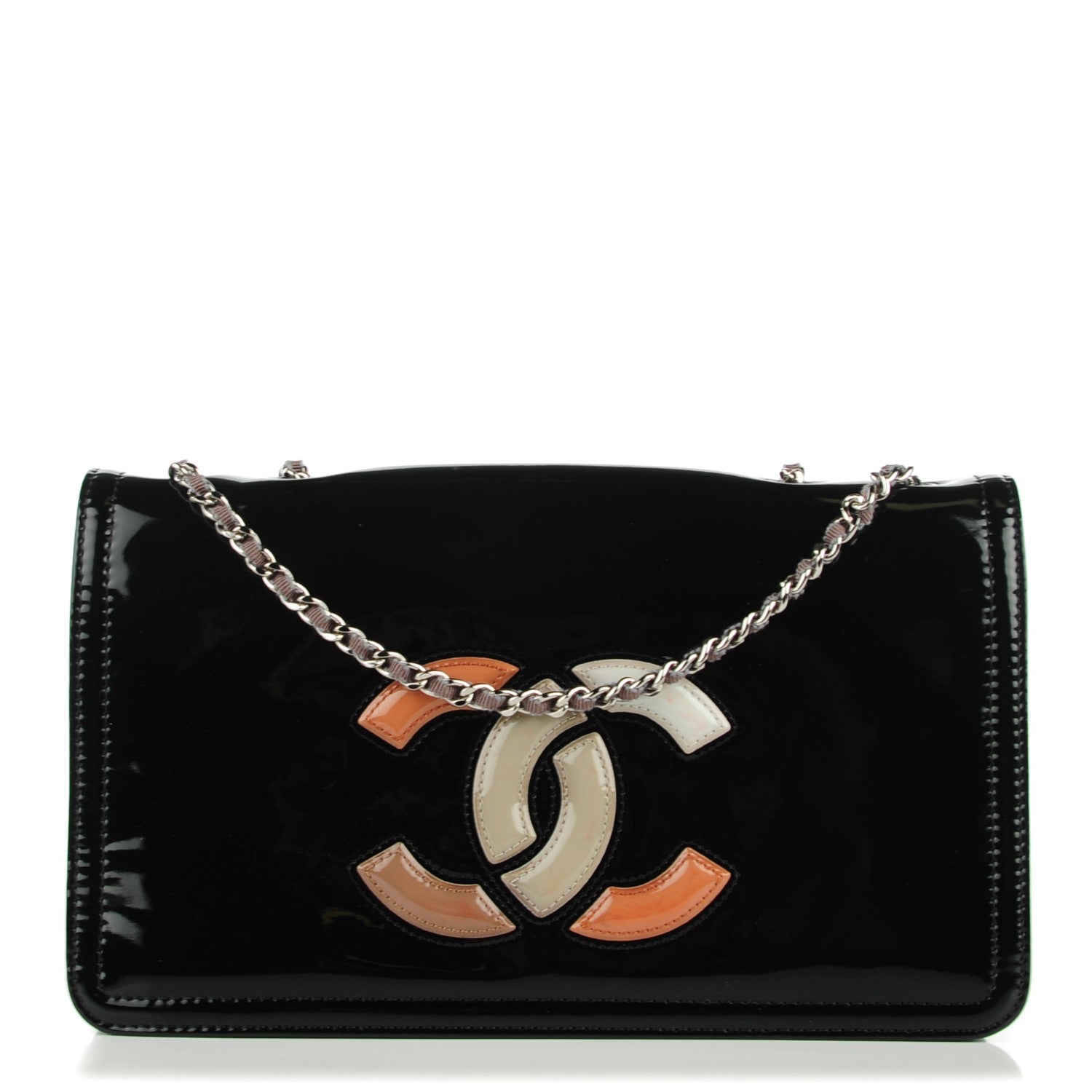 Chanel Vinyl Small Lipstick Flap Black 1 of 8