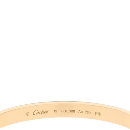 Cartier 18K Yellow Gold LOVE Bracelet 19 3 of 6