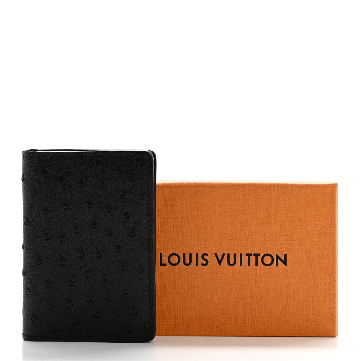 Louis Vuitton Ostrich Pocket Organizer Black 8 of 8