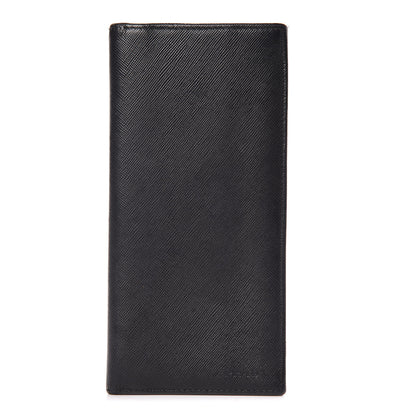 Prada Saffiano Flap Wallet Black 1 of 13