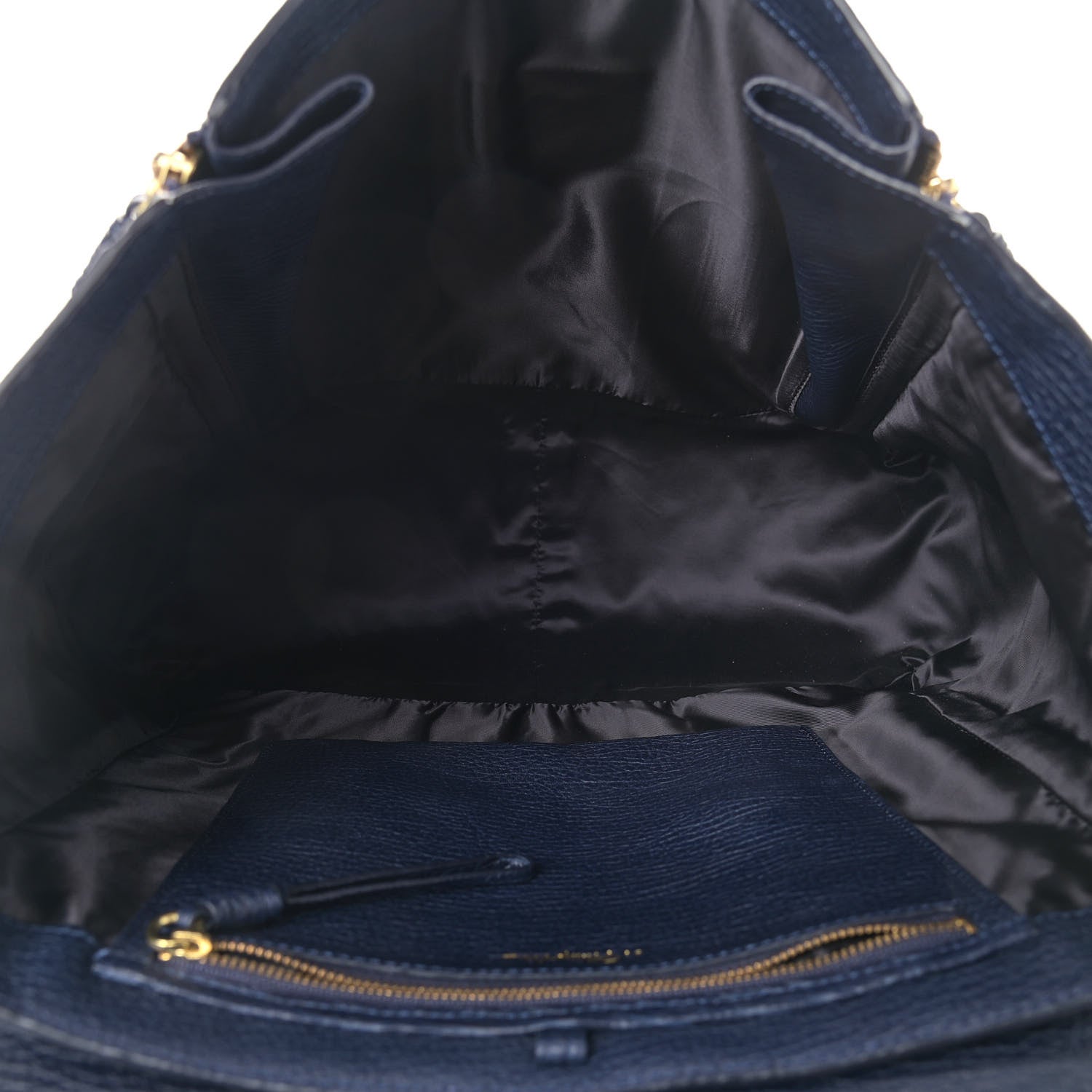 3.1 Phillip Lim Textured Calfskin Large Pashli Satchel Navy 5 of 9