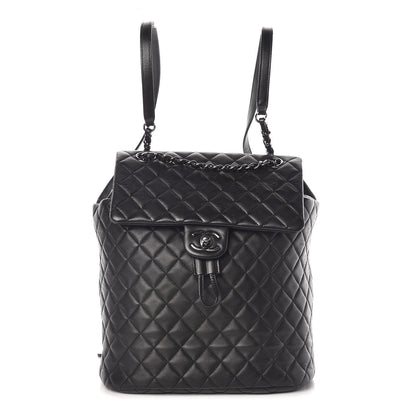 Chanel Lambskin Quilted Large Urban Spirit Backpack Black 1 of 9