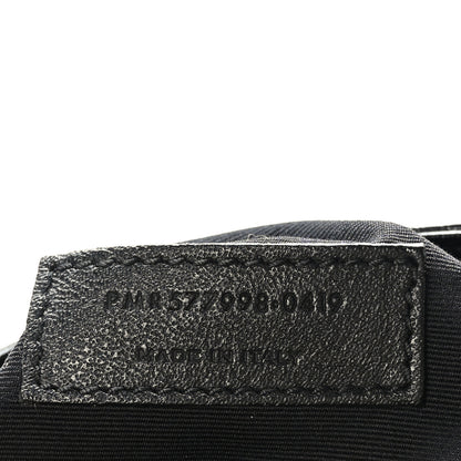 Saint Laurent Crinkled Calfskin Matelasse Monogram Large Niki Shopper Tote Black 6 of 9