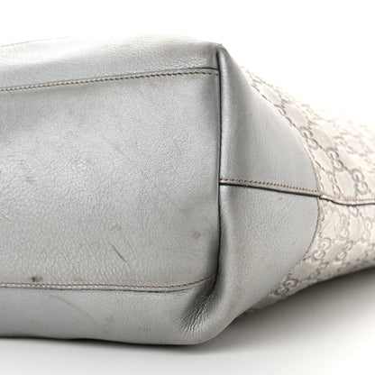 Gucci Guccissima Large Tote Silver 10 of 21
