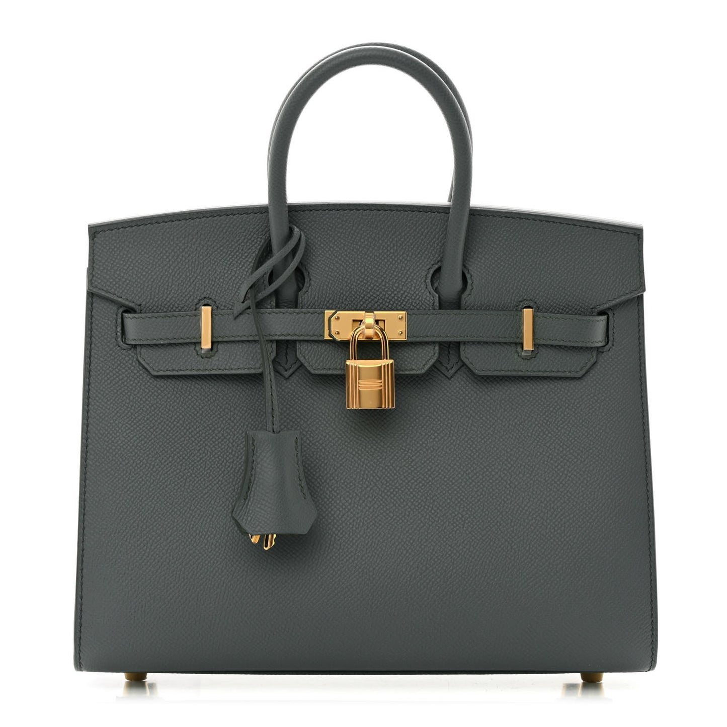 Epsom Birkin Sellier 25 Vert Amande