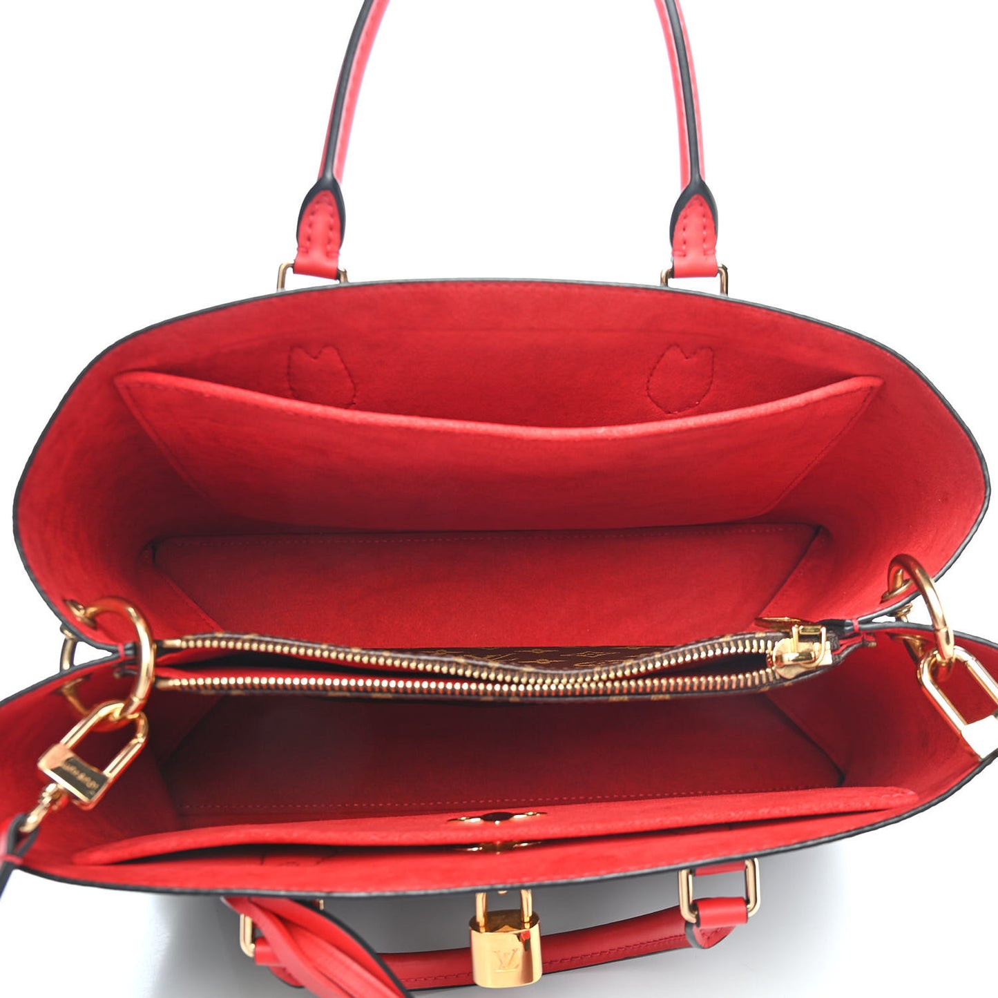 Monogram Flower Tote Coquelicot