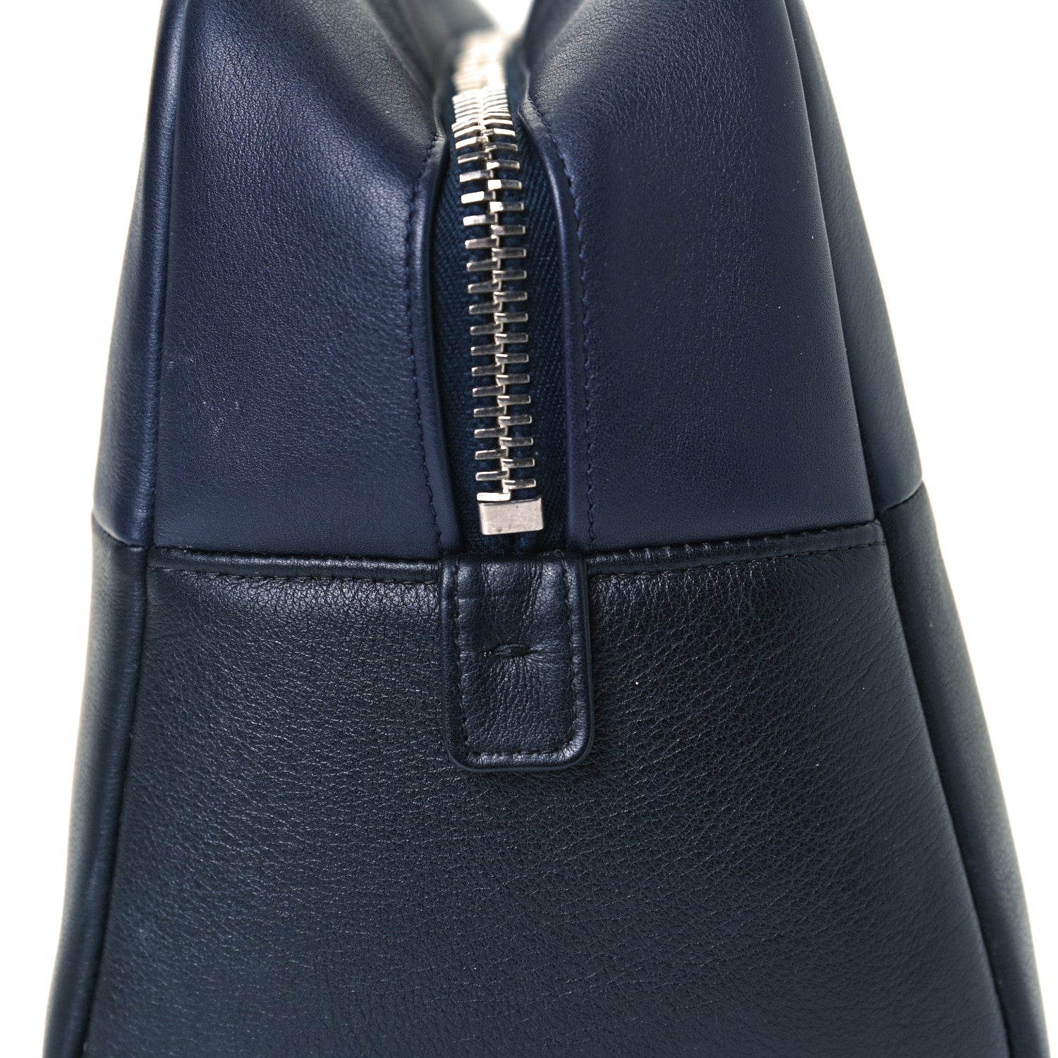 Chanel Calfskin Timeless Duo Bowling Bag Dark Navy Black 11 of 13