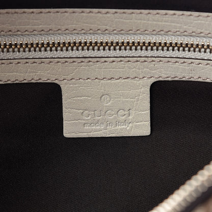 Gucci Monogram Medium Horsebit Chain Hobo Off White 6 of 10