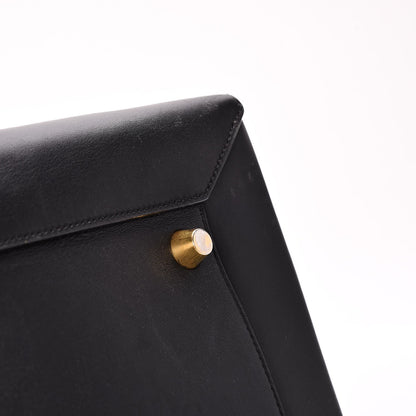 Celine Smooth Calfskin Large Bi-Color Belt Bag Black 12 of 13