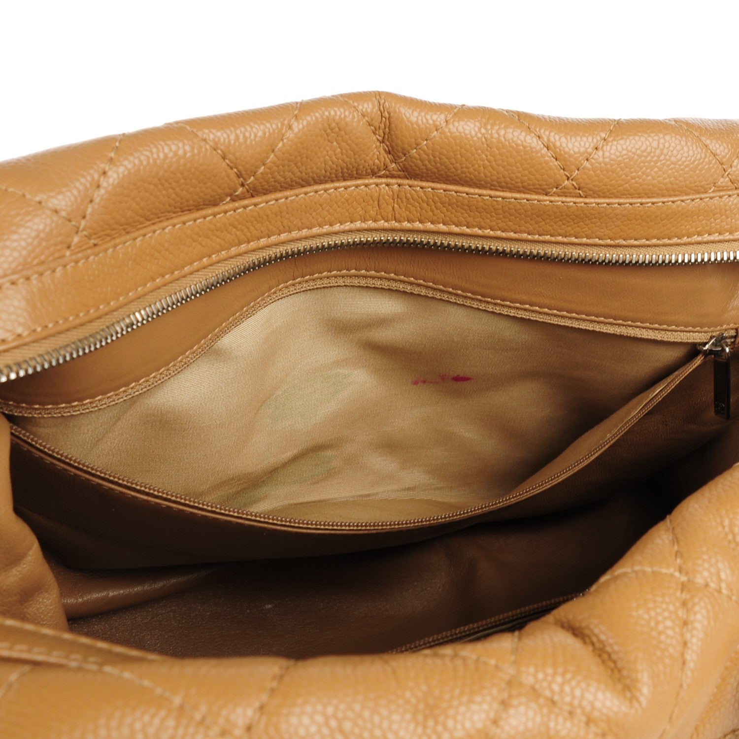 Chanel Caviar Quilted Timeless Bowler Dark Beige 8 of 15