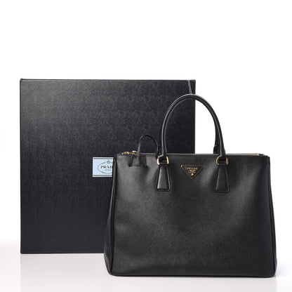Prada Saffiano Large Galleria Double Zip Tote Black 8 of 8
