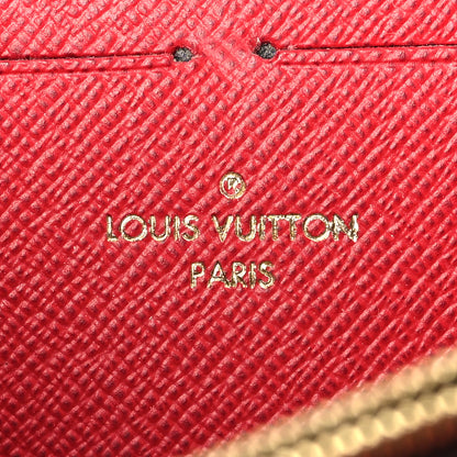 Louis Vuitton Damier Ebene Clemence Wallet Cherry 6 of 6