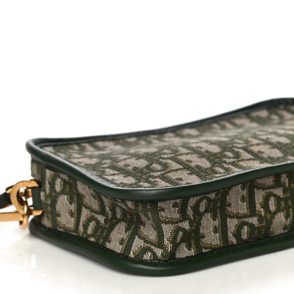 Christian Dior Oblique Diorquake Clutch Green 9 of 10