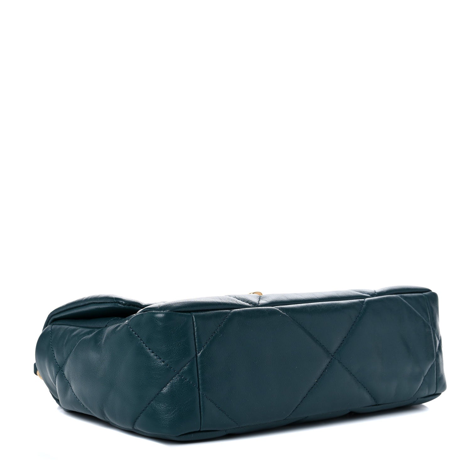 Chanel Goatskin Quilted Medium Chanel 19 Flap Dark Blue 4 of 12