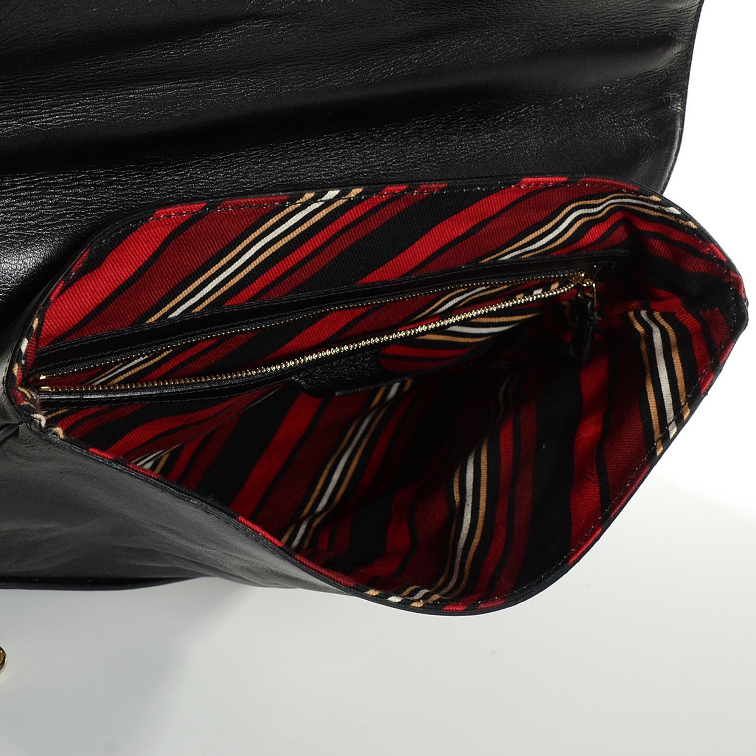 Gucci Calfskin Britt Messenger Bag Black 5 of 7