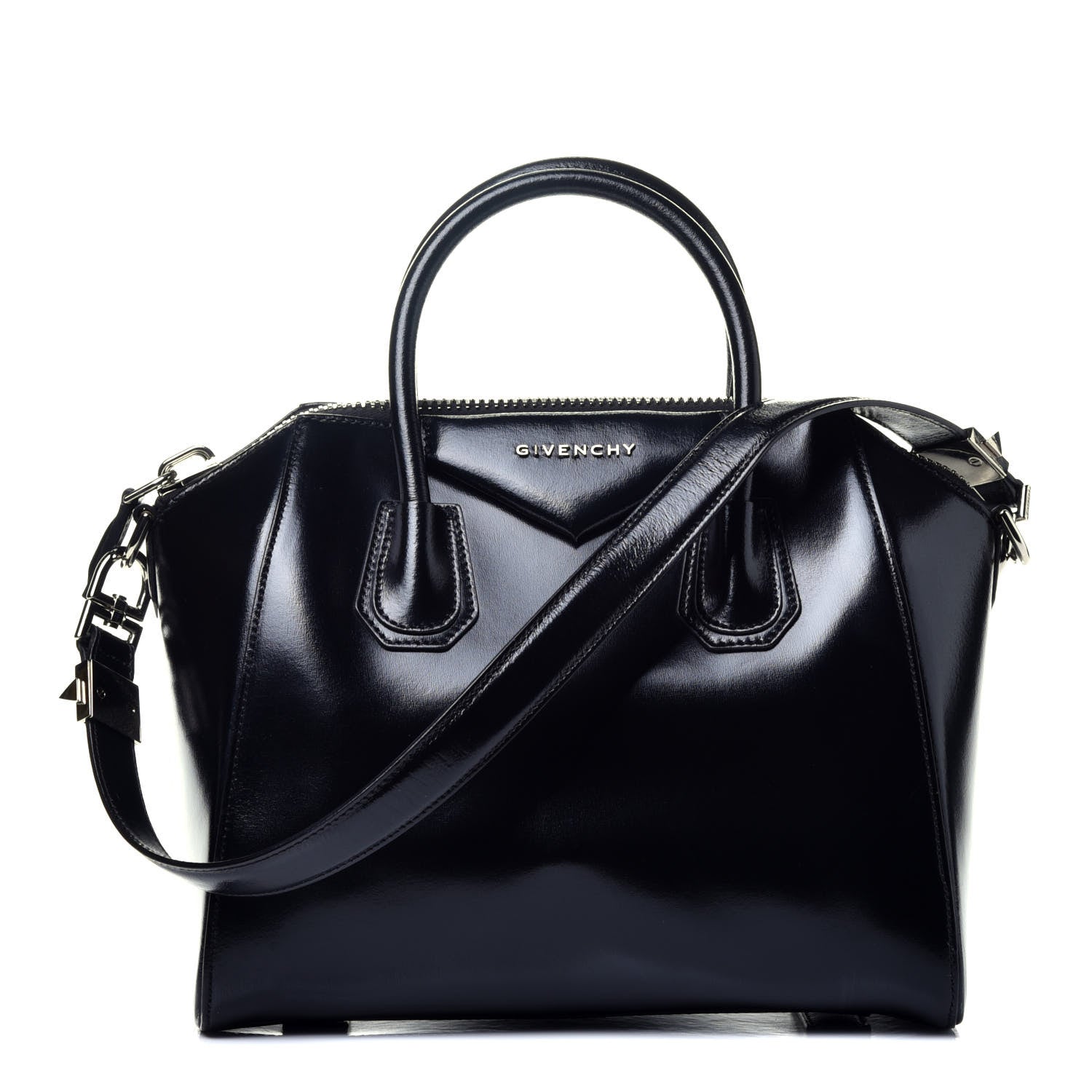 Givenchy Shiny Lord Calfskin Small Antigona Black 1 of 11