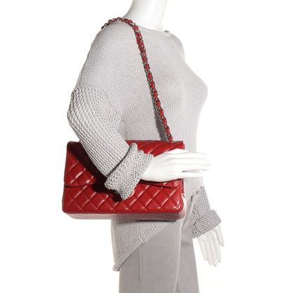 Chanel Caviar Quilted Jumbo Double Flap Red 2 of 9