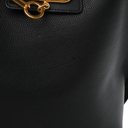 Valentino Garavani Grainy Calfskin Escape Hobo Bag Black 8 of 10