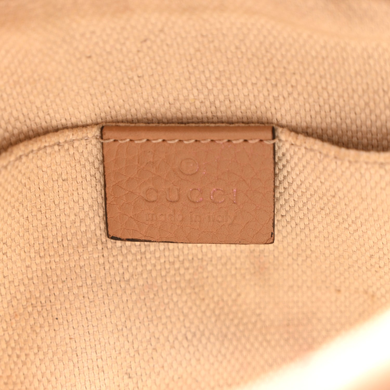 Gucci Pebbled Calfskin Small Soho Disco Bag Camelia 6 of 13