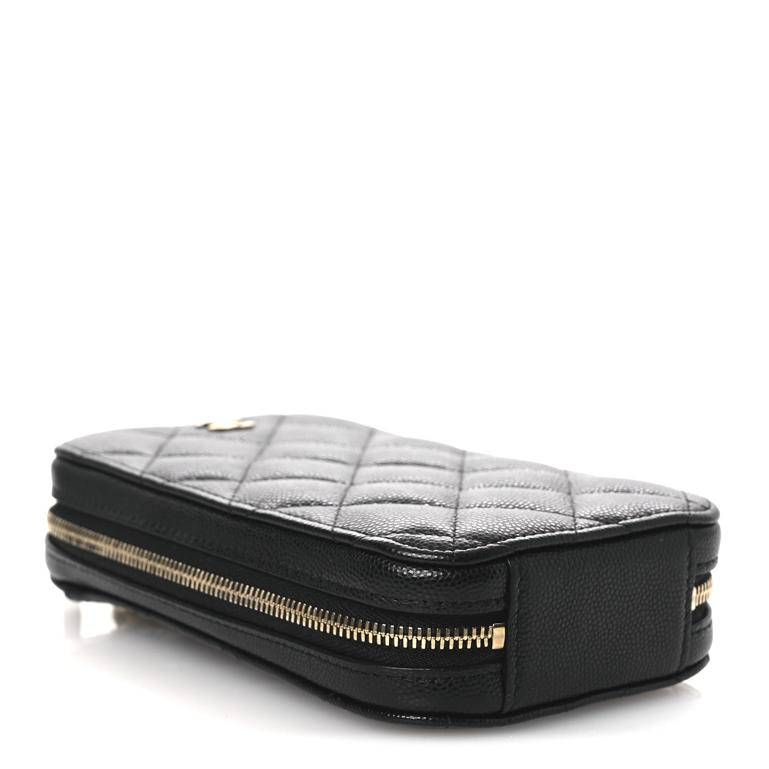Chanel Caviar Quilted Phone Holder Wallet On Chain WOC Black 4 of 11