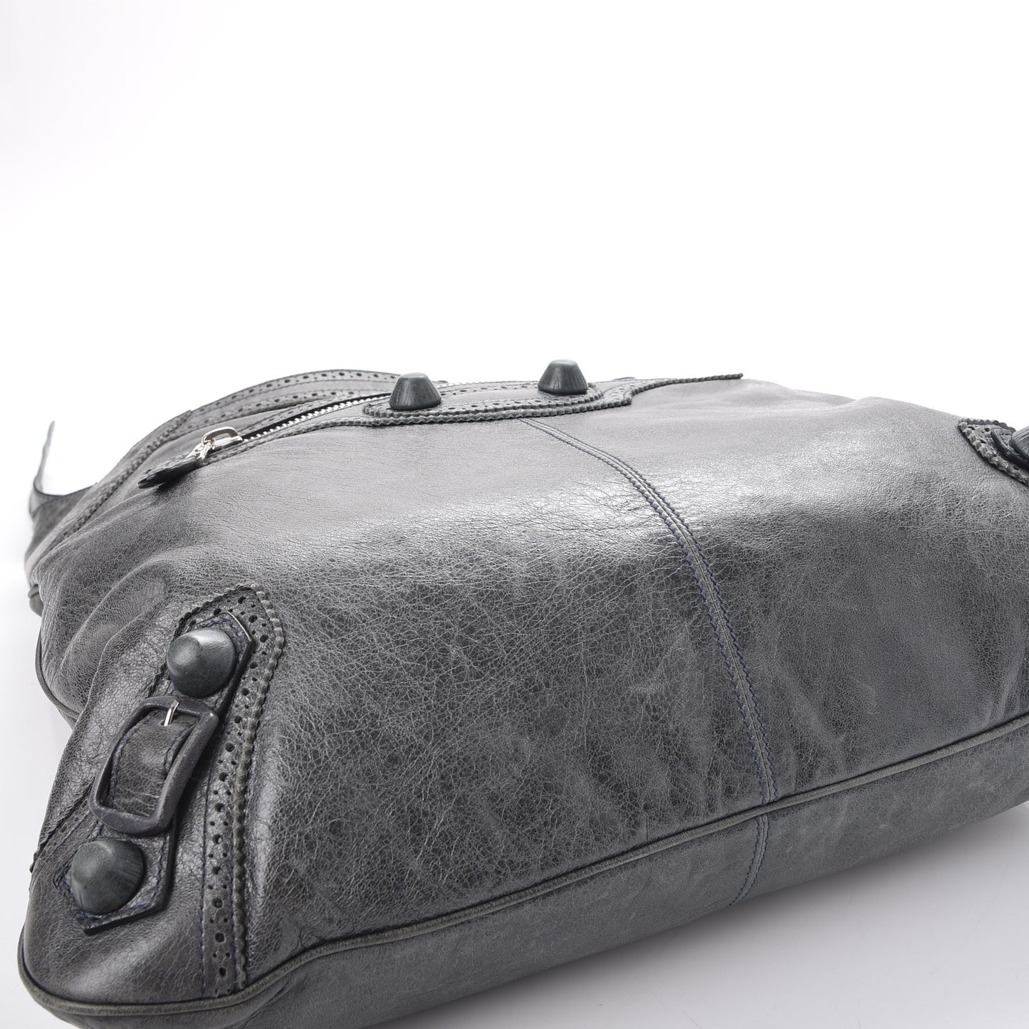 Agneau Giant Brogues Hardware Besace Hobo Storm