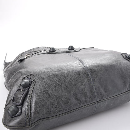 Balenciaga Agneau Giant Brogues Hardware Besace Hobo Storm 10 of 12