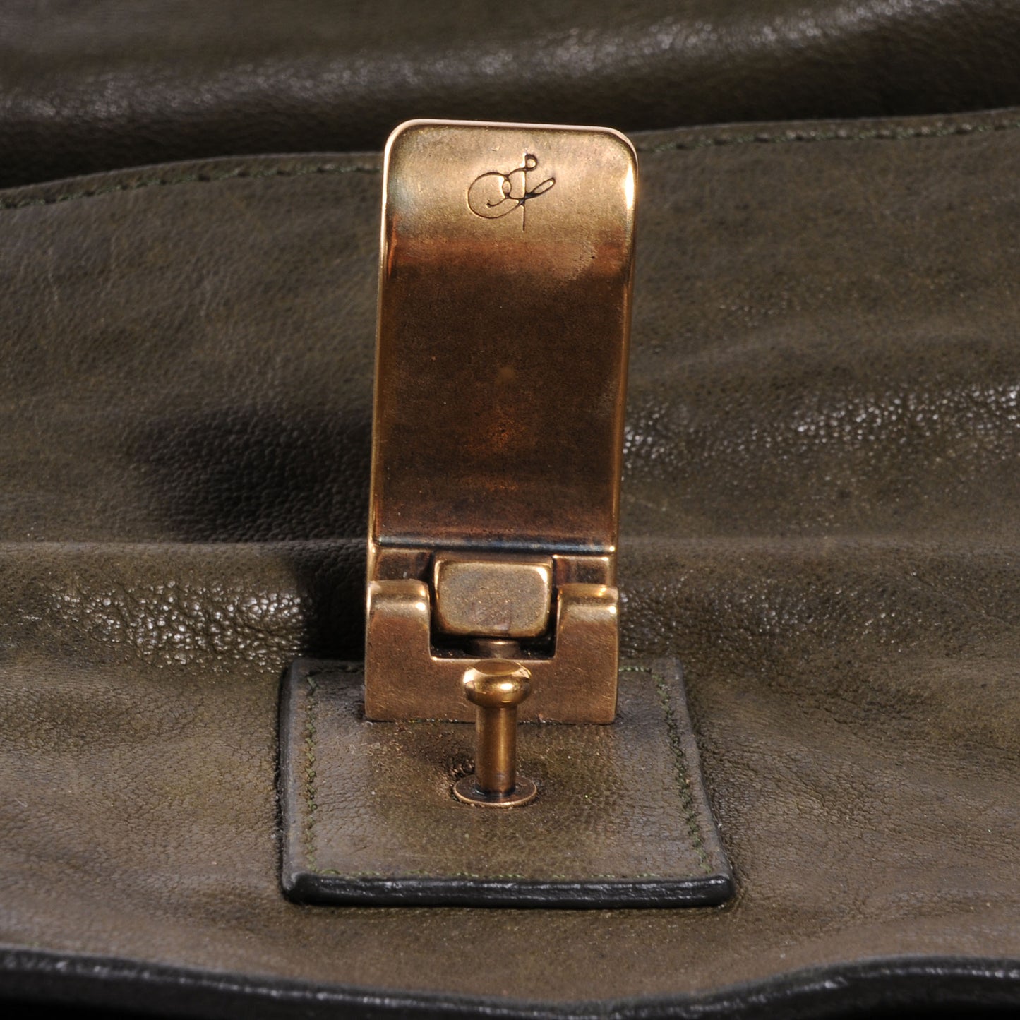 Lambskin PS1 Medium Satchel Military
