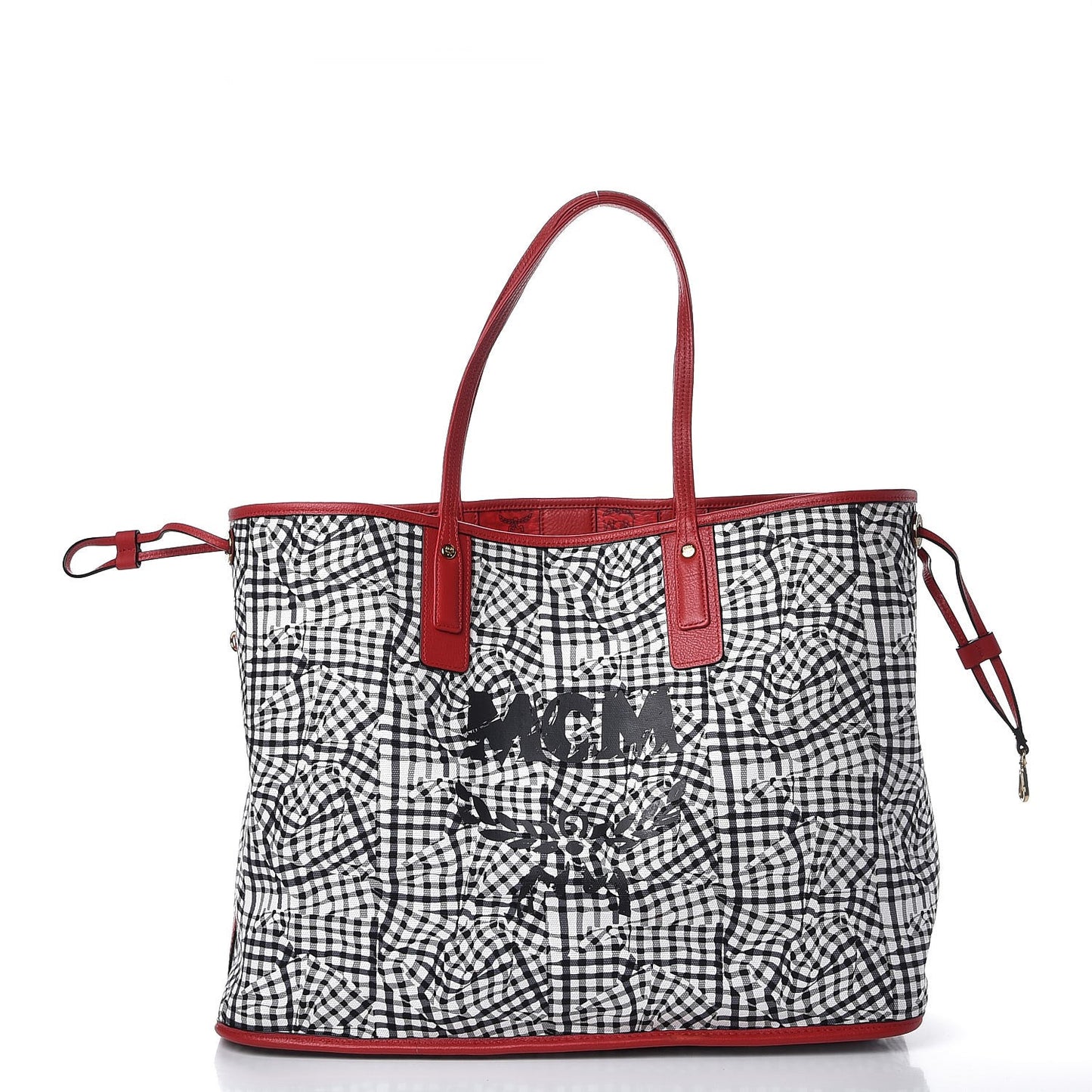 Visetos Large Liz Reversible Shopper Tote Ruby Red