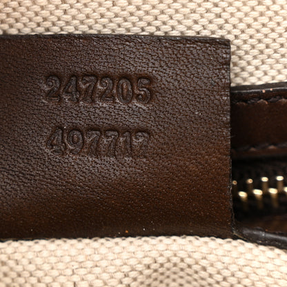 Gucci Monogram Vintage Web Medium Boston Dark Brown 7 of 18