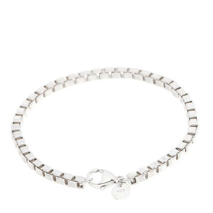 Tiffany Sterling Silver 4mm Venetian Link Bracelet 2 of 4