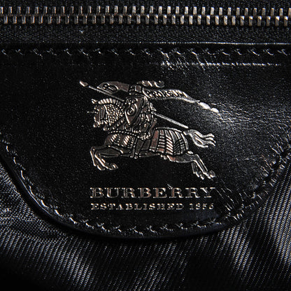 Burberry Prorsum Calfskin Studded Knight Satchel Black 7 of 10