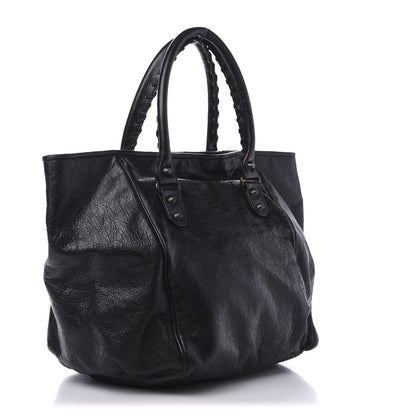 Balenciaga Agneau Classic Hardware S Sunday Tote Black 4 of 11