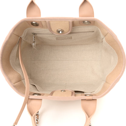 Chanel Mixed Fibers Small Deauville Tote Beige 6 of 12