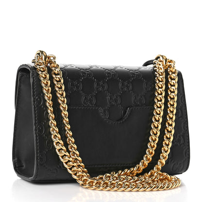 Gucci Guccissima Small Padlock Shoulder Bag Black 3 of 9