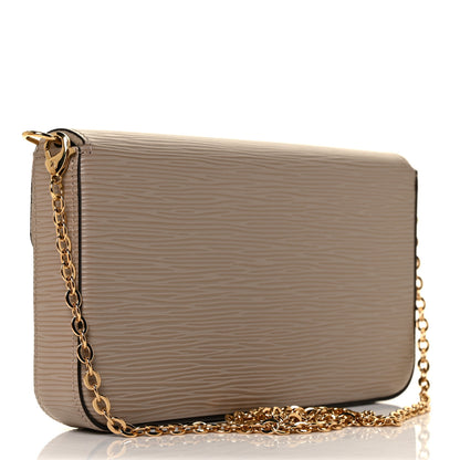 Louis Vuitton Epi Felicie Pochette Chain Wallet Galet 4 of 9