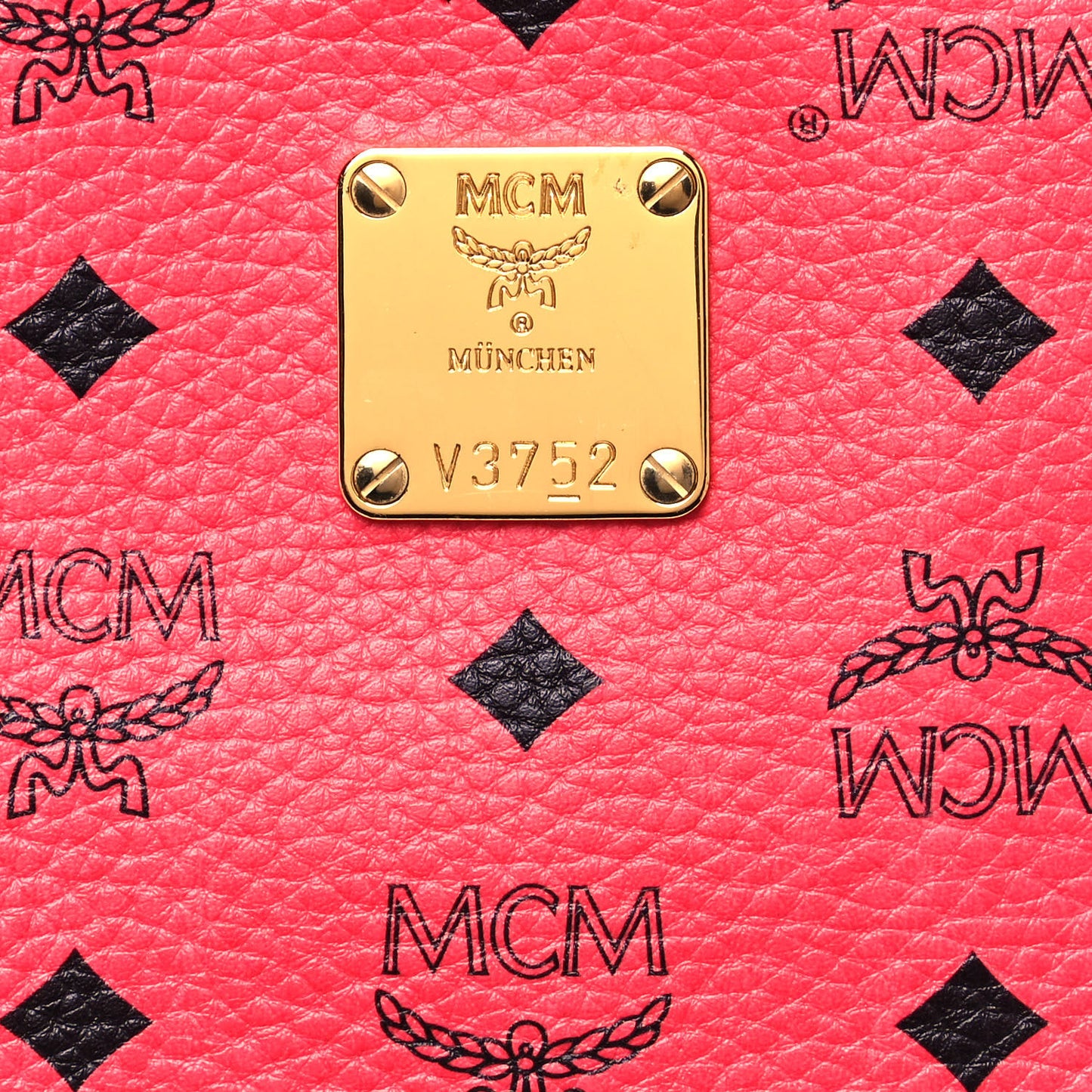 Visetos Medium Side Studs Stark Backpack Corail