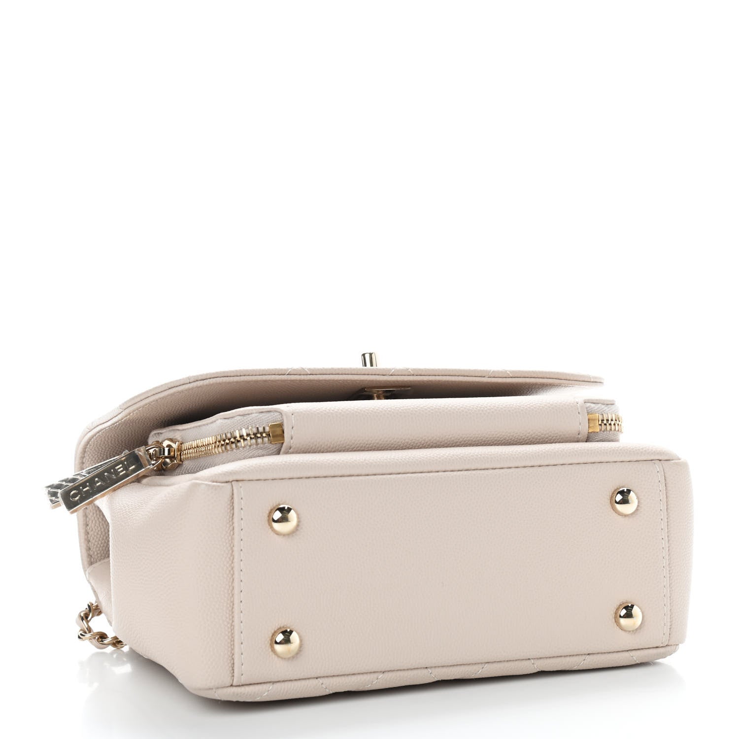 Chanel Caviar Quilted Small Business Affinity Flap Beige 3 of 8