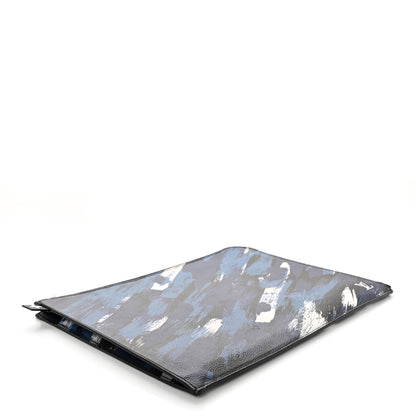 Louis Vuitton Canvas Printed Brushstroke Camouflage Pochette Jour GM Blue 4 of 9
